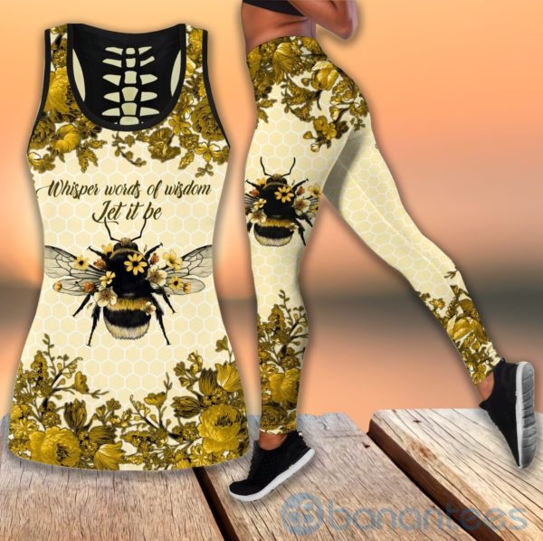 Bees Let It Be Tank Top Legging Set Outfit Product Photo
