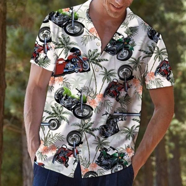 Biker Shirts Motorcycles For The Ride Of Life Hawaiian Shirt Summer Hawaiian Product Photo