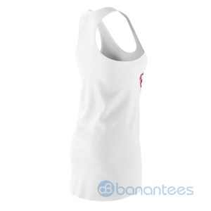 Bite Yo Lip Red Lip White Racerback Dress For Women Product Photo