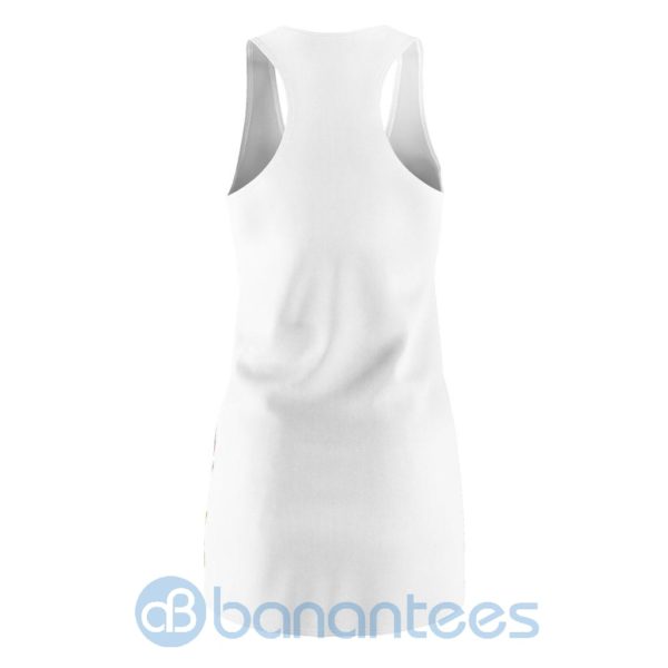 Black And Boujee Girl White Racerback Dress For Women Product Photo