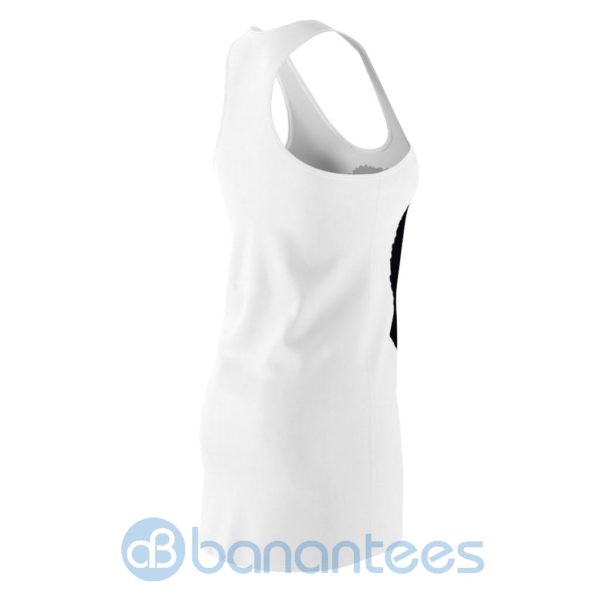 Black And Boujee Girl White Racerback Dress For Women Product Photo