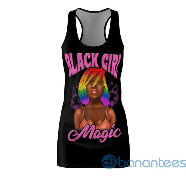 Black Girl Magic Black Racerback Dress For Women Product Photo