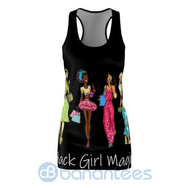 Black Girl Magic Black Racerback Dress For Women Product Photo