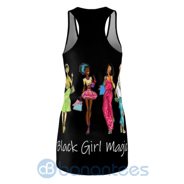 Black Girl Magic Black Racerback Dress For Women Product Photo
