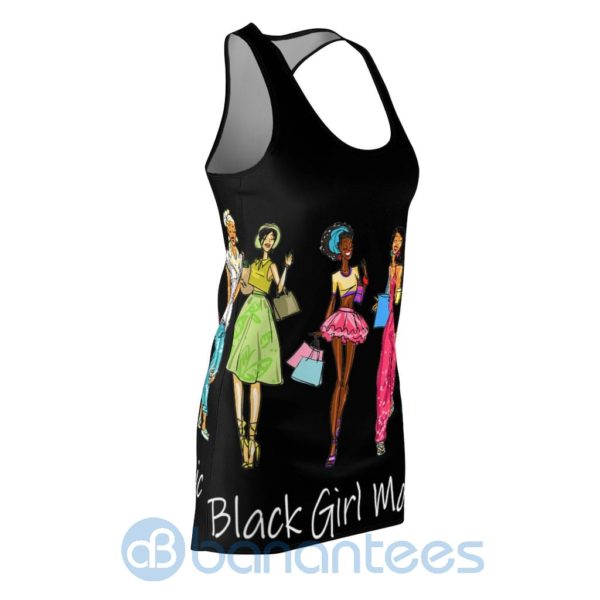 Black Girl Magic Black Racerback Dress For Women Product Photo