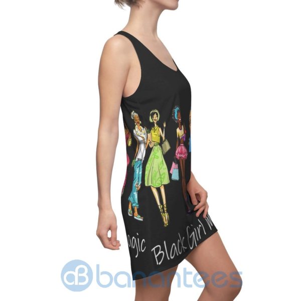 Black Girl Magic Black Racerback Dress For Women Product Photo