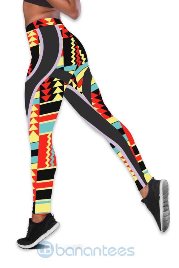 Black Queen Quiet And Sweet Funny And Crazy Hollow Tank And Legging Outfit Product Photo