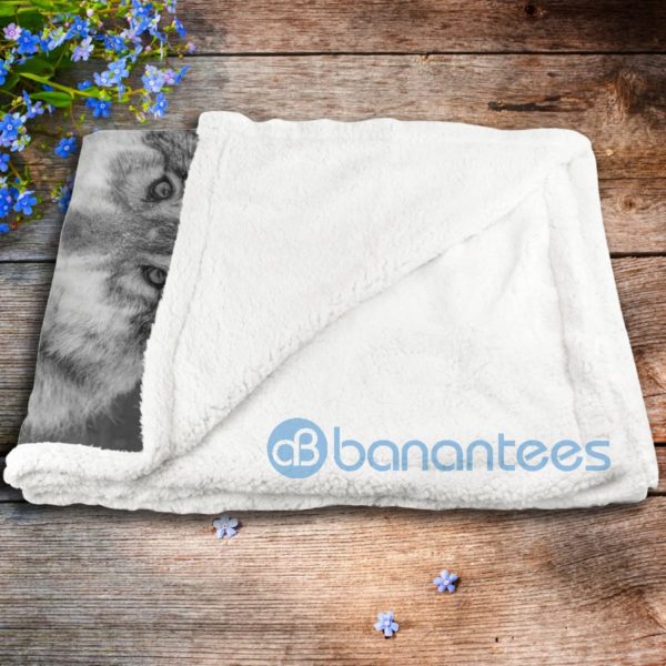 Black Wolf To My Son Never Forget I Love You Sherpa Blanket Product Photo