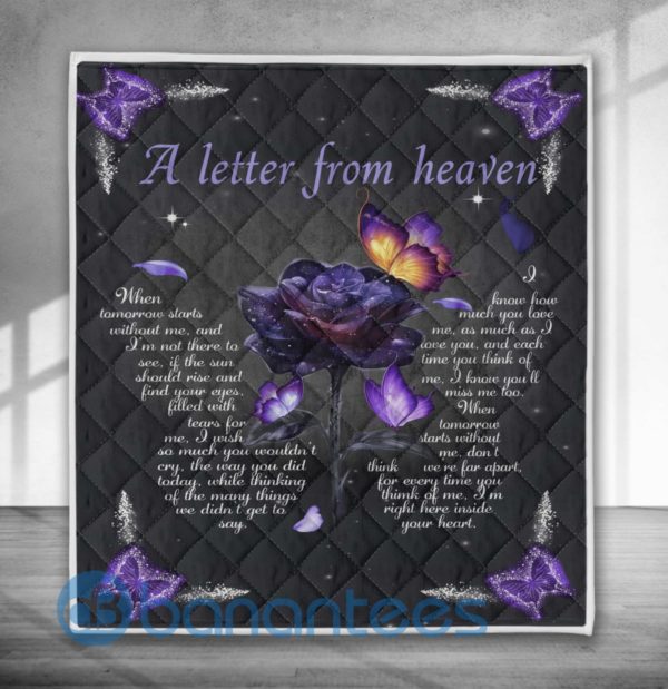 Blanket Butterfly A Letter From Heaven Quilt Blanket Product Photo