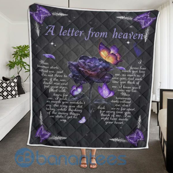 Blanket Butterfly A Letter From Heaven Quilt Blanket Product Photo