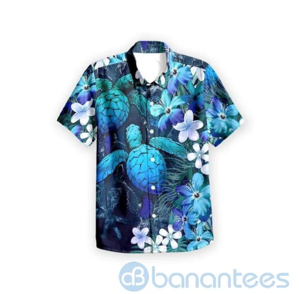 Blue Ocean Turtle Tropical Hawaiian Shirt Product Photo