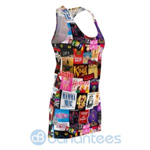 Broadway Musicals Collage Full Printed Racerback Dress For Women Product Photo