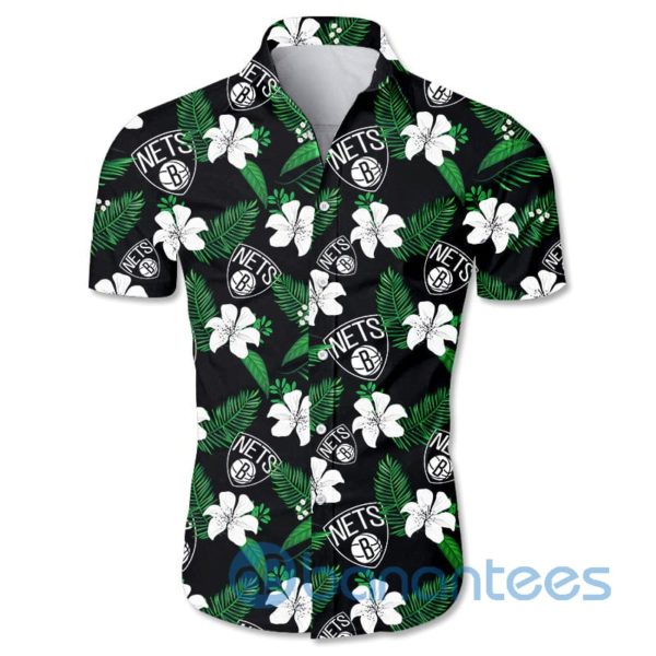 Brooklyn Nets Small Flowers Short Sleeves Hawaiian Shirt Product Photo