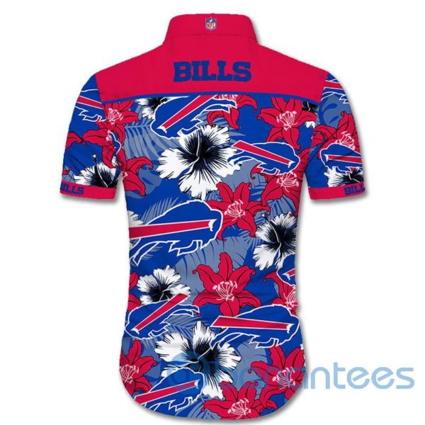 Buffalo Bills Tropical Flowers Short Sleeves Hawaiian Shirt Product Photo