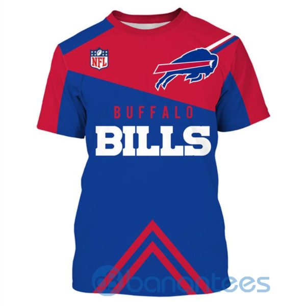 Buffalo Bills Vintage Short Sleeve 3D T Shirt Gift Product Photo