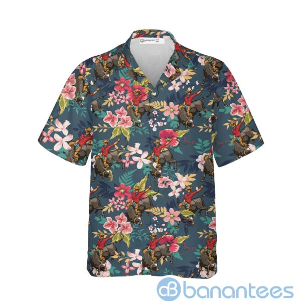 Bull Rider Godoprint Bull Riding Hawaiian Shirt Product Photo