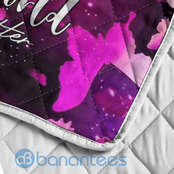 Butterfly Blanket To My Mom I Am Because You Are Quilt Blanket Product Photo
