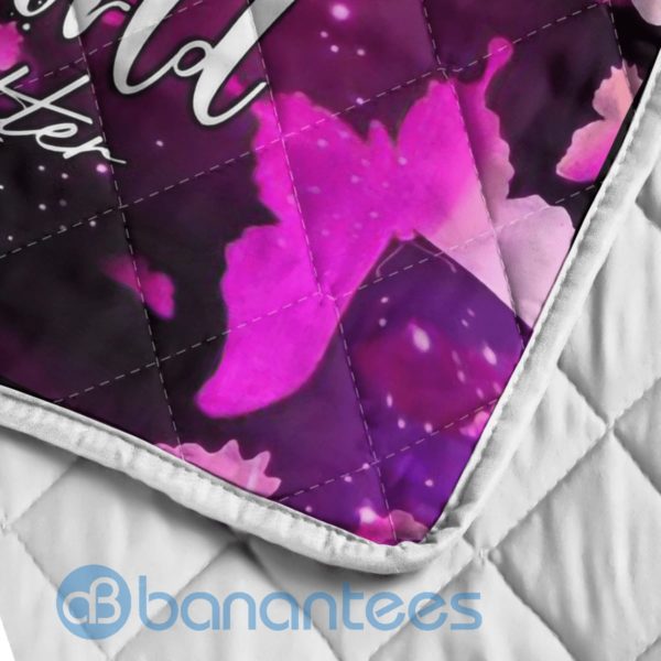 Butterfly Blanket To My Mom I Am Because You Are Quilt Blanket Quilt Product Photo