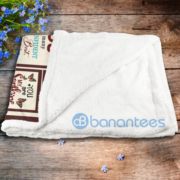 Butterfly Girl To My Loving Daughter Sherpa Blanket Product Photo