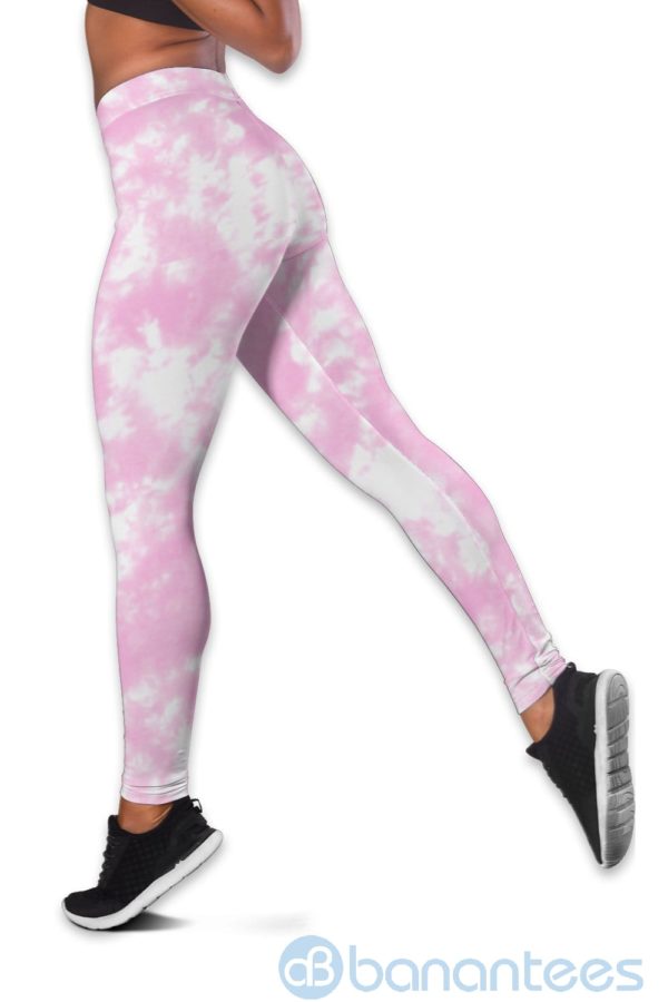 Butterfly Tie Dye Pink Hollow Tank And Legging Outfit Product Photo