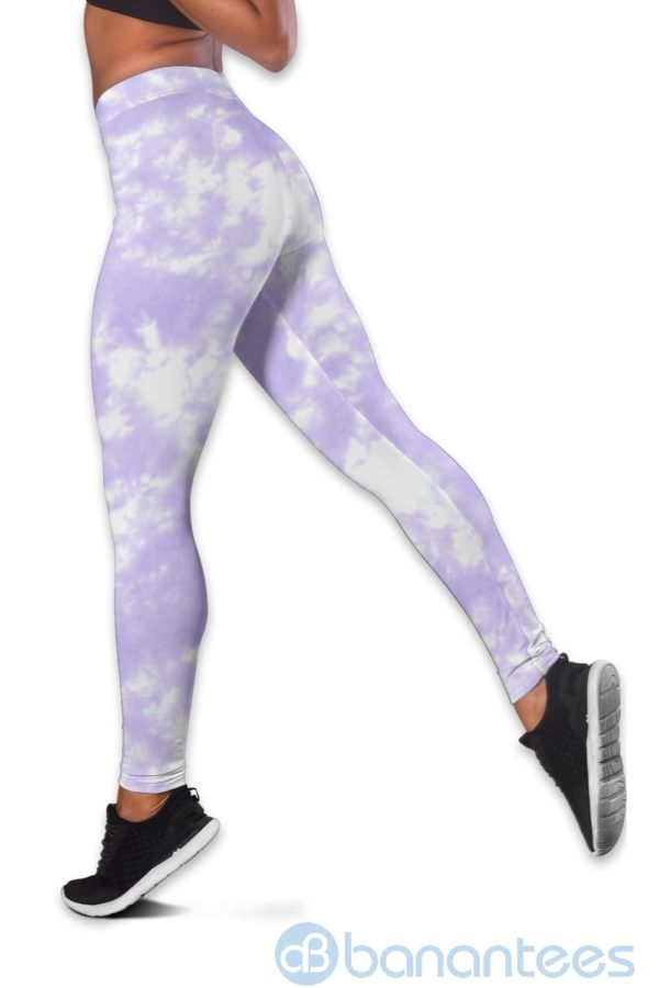 Butterfly Tie Dye Purple Hollow Tank And Legging Outfit Product Photo