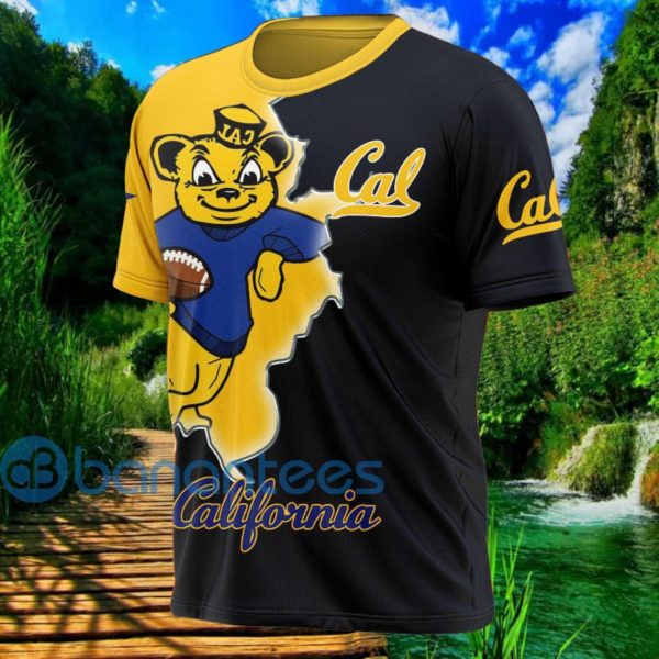 California Golden Bears Mascot All Over Printed 3D T Shirt Product Photo