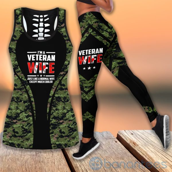 Canadian Veteran Wife Tank Top Legging Set Outfit Product Photo