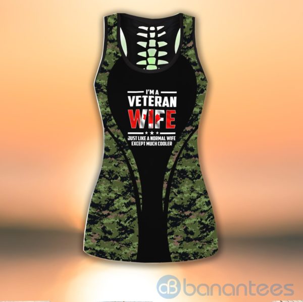 Canadian Veteran Wife Tank Top Legging Set Outfit Product Photo