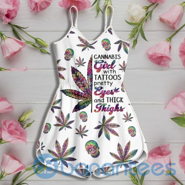 Cannabis Girl With Tattoos Rompers For Women Product Photo