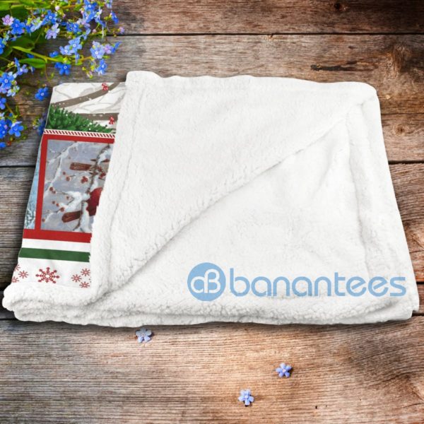 Cardinal Bird Christmas Sherpa Blanket Product Photo