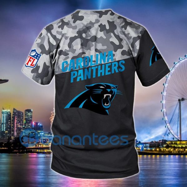 Carolina Panthers Military 3D T Shirt Short Sleeves Product Photo
