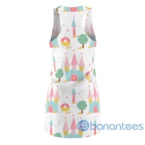 Castle Princess Cartoon Pattern All Over Print Racerback Dress Product Photo
