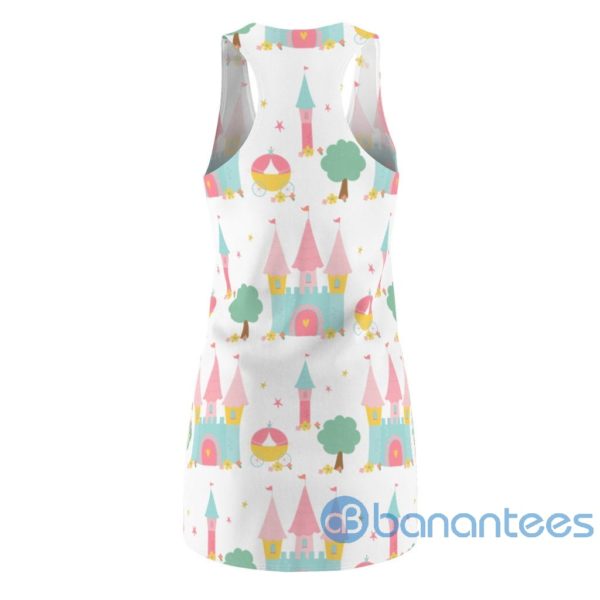 Castle Princess Cartoon Pattern All Over Print Racerback Dress Product Photo
