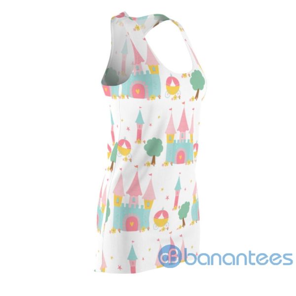 Castle Princess Cartoon Pattern All Over Print Racerback Dress Product Photo