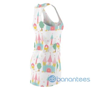 Castle Princess Cartoon Pattern All Over Print Racerback Dress Product Photo