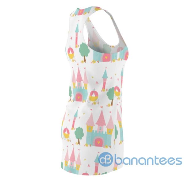 Castle Princess Cartoon Pattern All Over Print Racerback Dress Product Photo