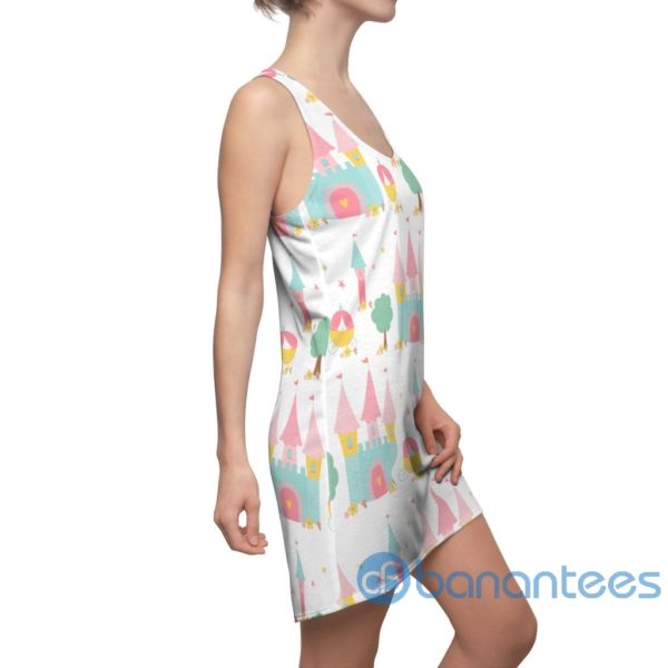 Castle Princess Cartoon Pattern All Over Print Racerback Dress Product Photo