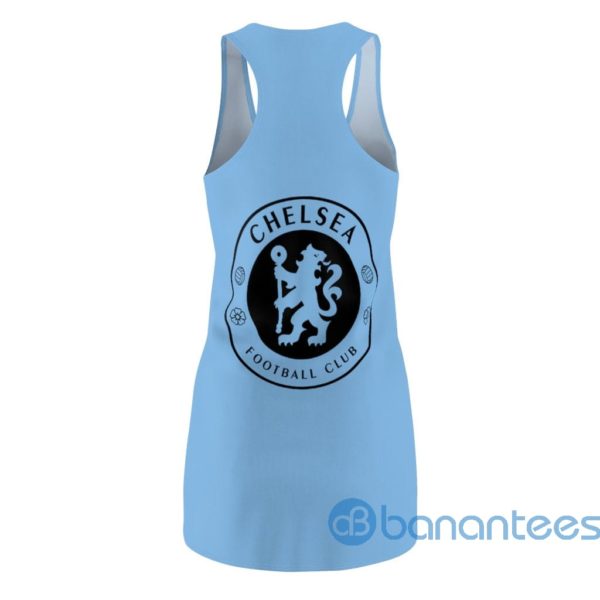 Chelsea Football Club Logo Light Blue Racerback Dress For Women Product Photo