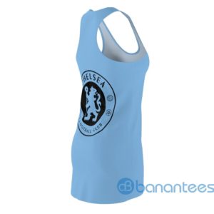Chelsea Football Club Logo Light Blue Racerback Dress For Women Product Photo