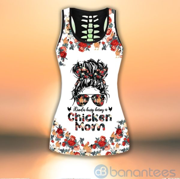 Chicken Mom Tank Top Legging Set Outfit Product Photo