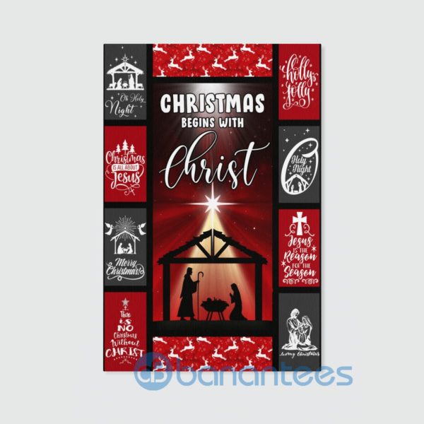 Christmas Begins With Christ Wall Art Canvas Product Photo
