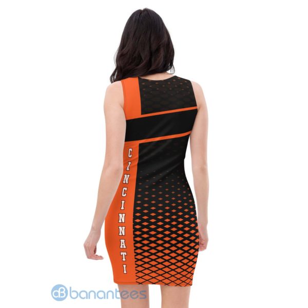 Cincinnati Fashion Black Orange Racerback Dress For Women Product Photo