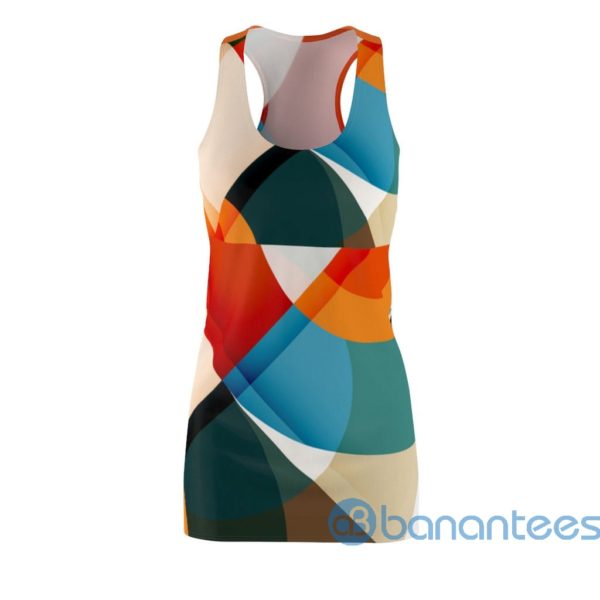 Circular Abstract Pattern Racerback Dress For Women Product Photo
