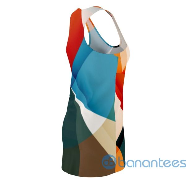 Circular Abstract Pattern Racerback Dress For Women Product Photo