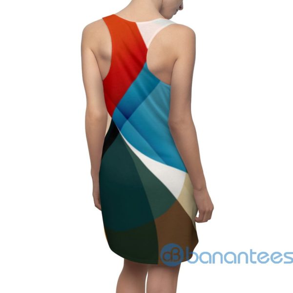 Circular Abstract Pattern Racerback Dress For Women Product Photo