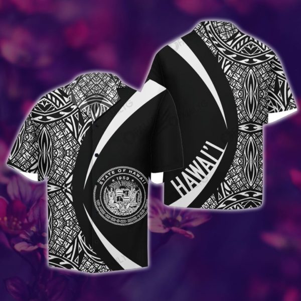 Coat Of Arm Polynesian Design Hawaii Shirt Summer Hawaiian Product Photo