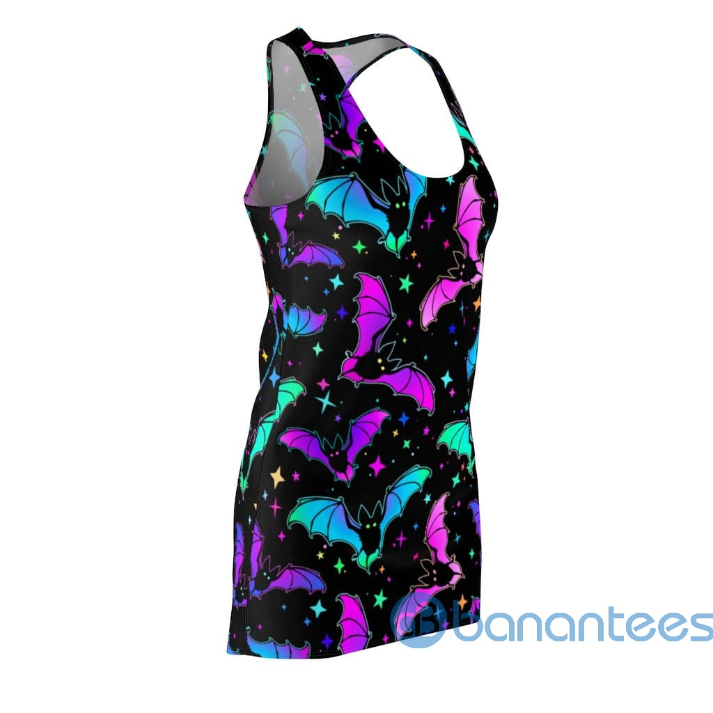 colorful-bats-seamless-pattern-black-racerback-dress-for-women-6-sf4ci.jpg Colorful Bats Seamless Pattern Black Racerback Dress For Women Product Photo
