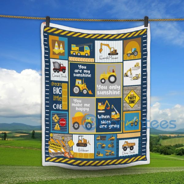 Construction Worker Under Construction Sherpa Blanket Product Photo
