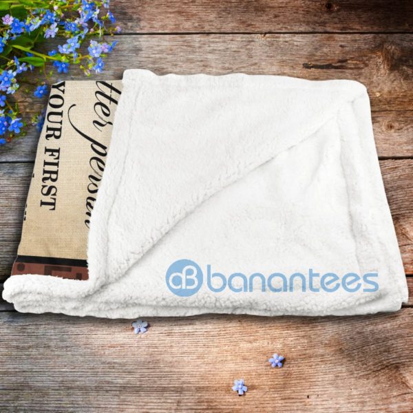 Couple Horse To My Wife I Luv You Forever And Always Sherpa Blanket Product Photo