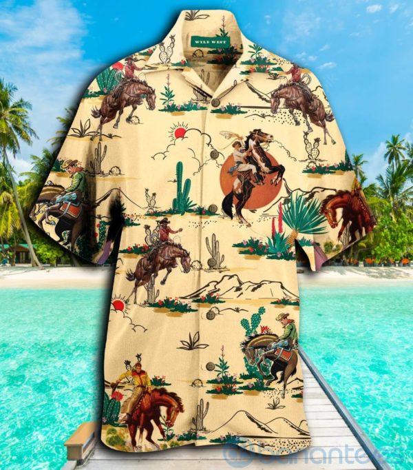 Cowboy Hawaiian Shirt Product Photo